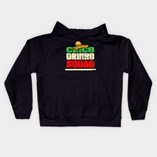 cinco drinko squad Kids Hoodie